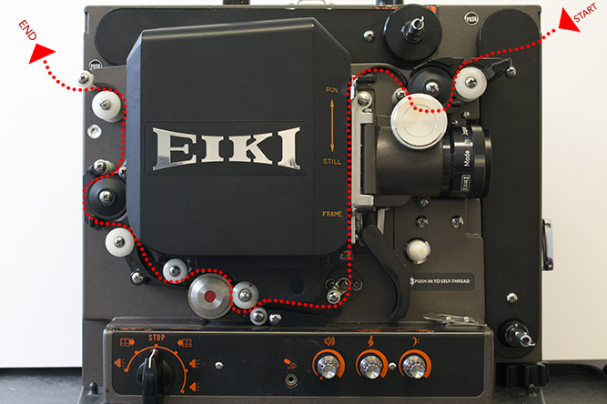 CONTROL KNOB SET FOR ELF EIKI NT SERIES 16mm FILM PROJECTORS 