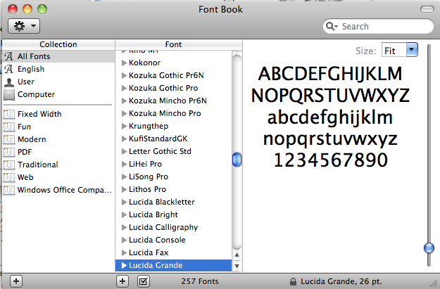 more fonts in preview mac os