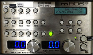 This image shows the Grace Monitor Controller found in the 5.1 Mix Room.