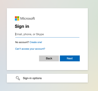 Microsoft Login Window 1 - Enter full Evergreen email address.png