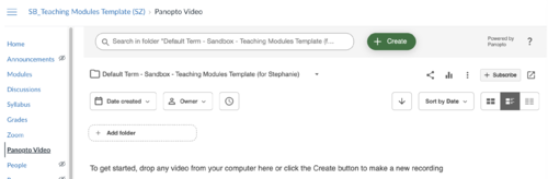 Panopto Create Button.png