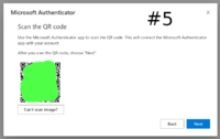 MFA Authenticator setup step 5