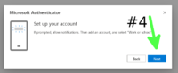 MFA Authenticator setup step 4