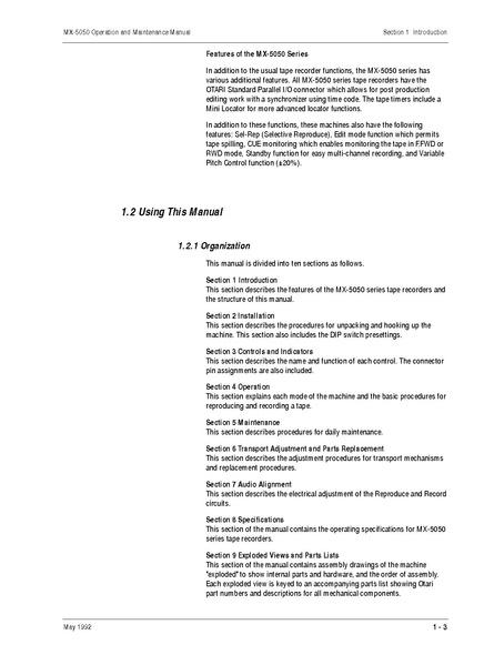 File:Otari MX5050 MKIV2 BIII-2 User Manual.pdf