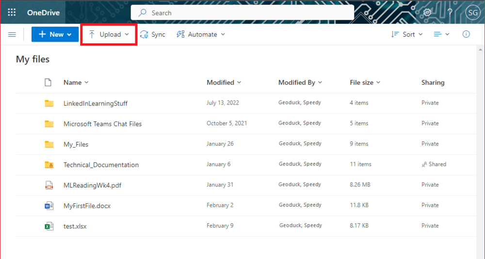 Saving to Your OneDrive Browser Help Wiki