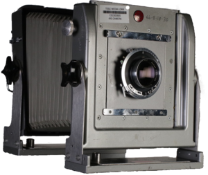 A large format camera.