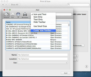 Add a Campus Printer on MacOS 2.5 Customize Toolbar Detail.png