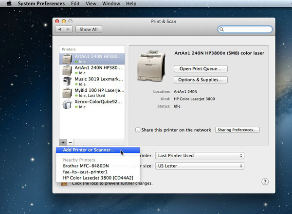 Adding a Campus Printer - Mac OS - Help Wiki