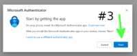 MFA Authenticator setup step 3